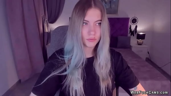 Tattooed busty Ukrainian amateur teen flashes her shaved pussy