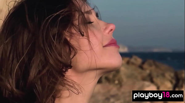 Big boobed all natural Ukrainian teen Mila Azul drops off her sexy uniform