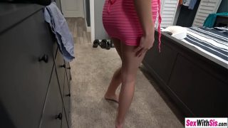 Huge tits stepsister deepthroats stepbro before she enjoyed hot cowgirl