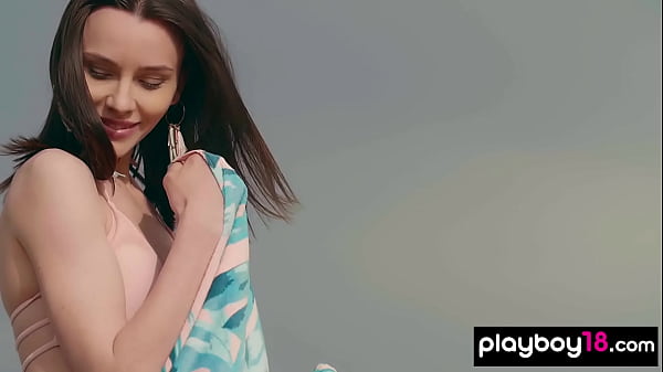 Petite teen Adel Morel shows her charming personality and her perfect body