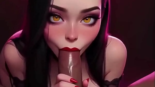 Pov hot MILF teasing with a spectacular blowjob – Ai generated 3D Cartoon