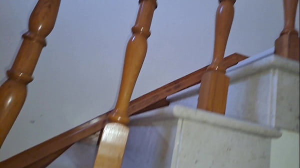 Latina maid fucked on the stairs