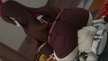 Genshin Impact – Amber Futanari Compilation