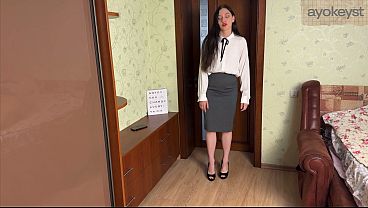 Hot Secretary Gets Passionate Anal Fucking After Work
