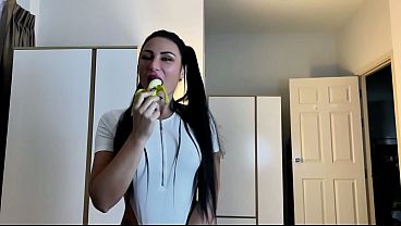 From Banana Play to Hard Fuck and Cum on Her Face. Full movie
